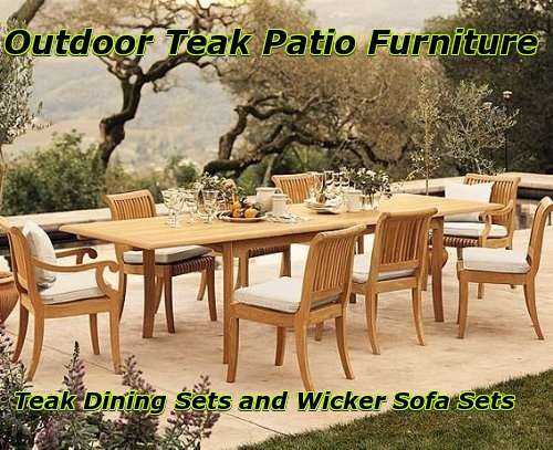 outdoor patio dining
                              table sets